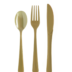 Plastic Spoons Gold - 1200 ct.