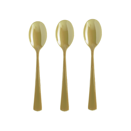 Main image of Plastic Spoons Gold - 1200 ct.