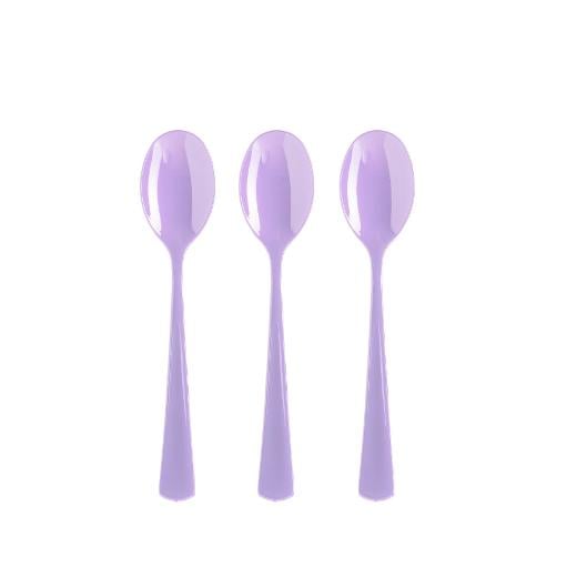 Main image of Heavy Duty Lavender Plastic Spoons - 50 ct.