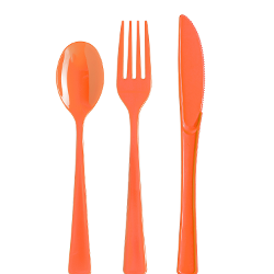 Plastic Spoons Orange - 1200 ct.