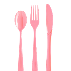 Plastic Spoons Pink - 1200 ct.