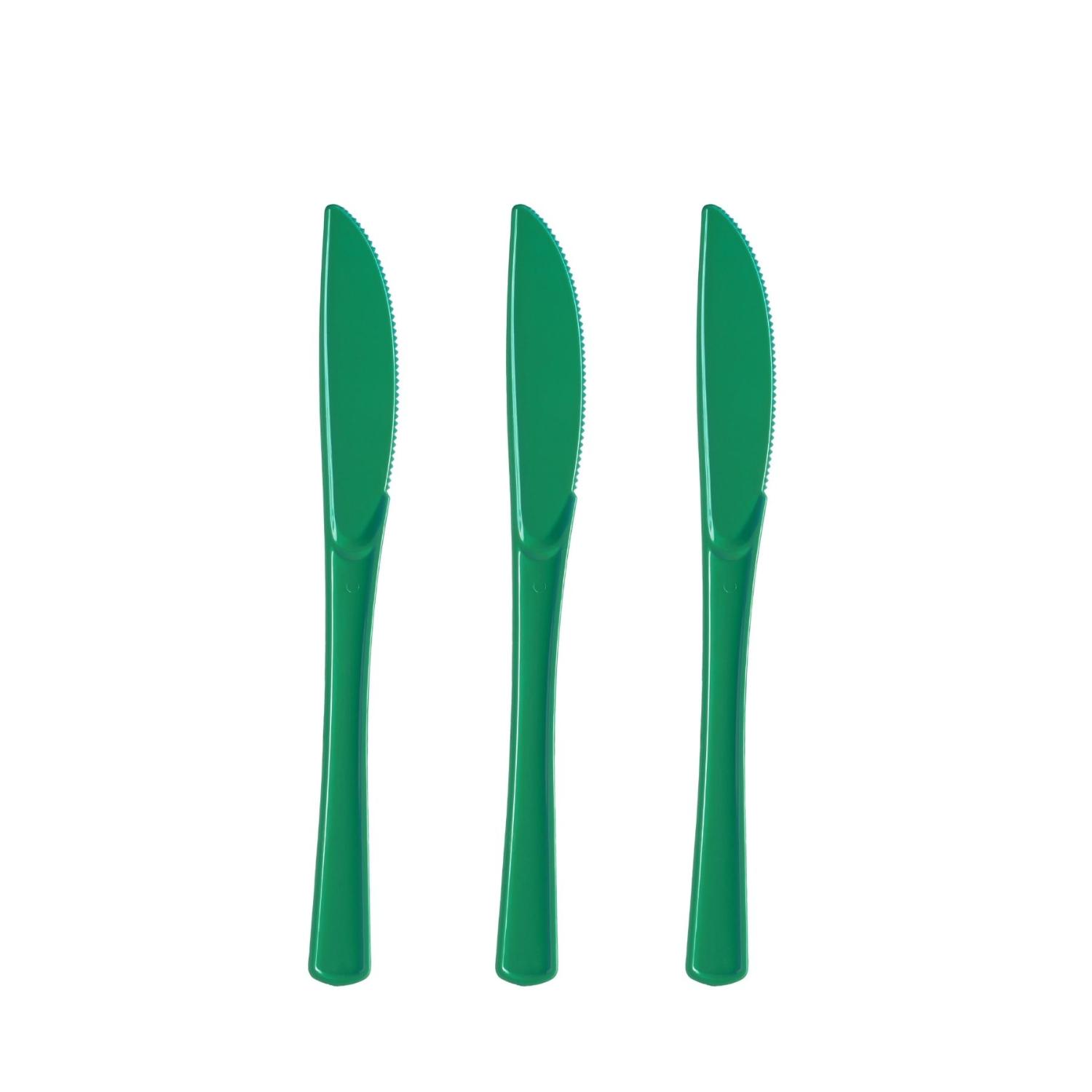 Plastic Knives Emerald Green - 1200 ct.