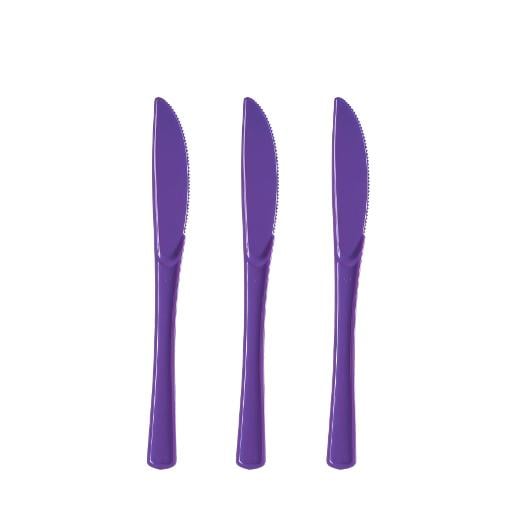 Heavy Duty Purple Plastic Knives - 50 Ct.
