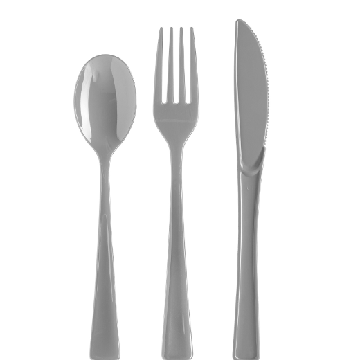 Alternate image of Plastic Knives Silver - 1200 ct.