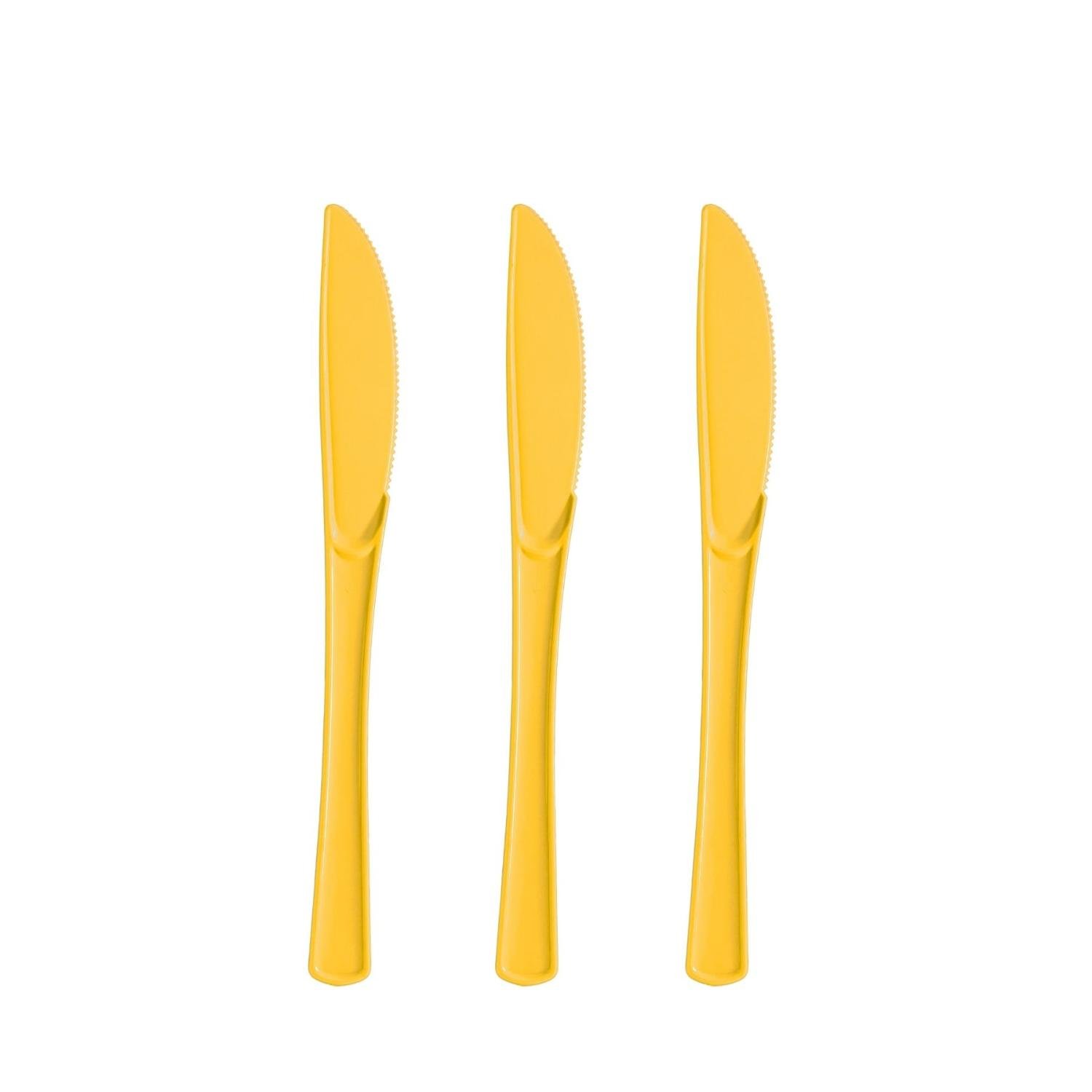 Plastic Knives Yellow - 1200 ct.
