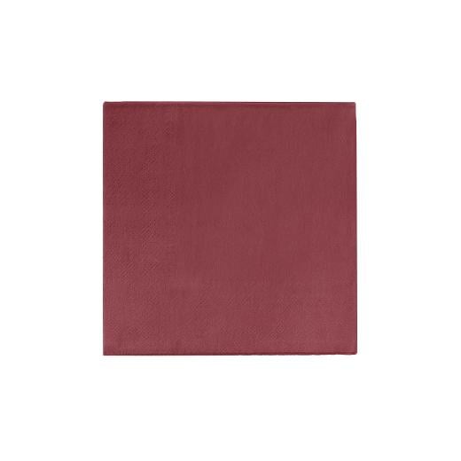 Main image of BURGUNDY 2 PLY BEVERAGE NAPKINS 50 COUNT