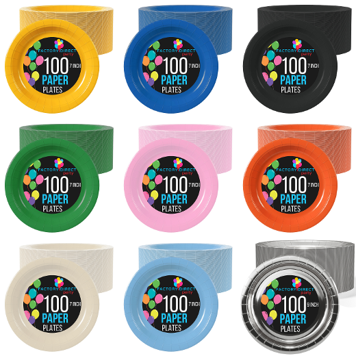 Main image of Paper Plates - Party Pack 100 Ct.