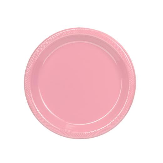Main image of 9 in. Pink Plastic Plates - 8 Ct.