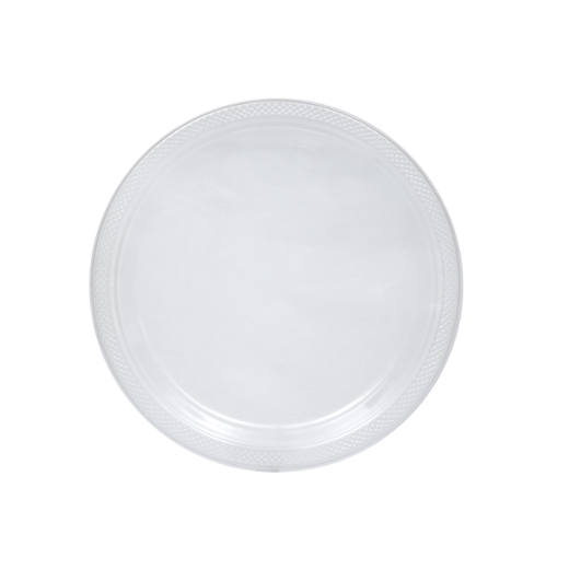 Main image of 9 In. Clear Plastic Plates - 8 Ct.