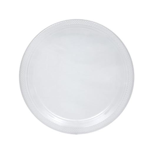 9 In. Clear Plastic Plates - 50 Ct.
