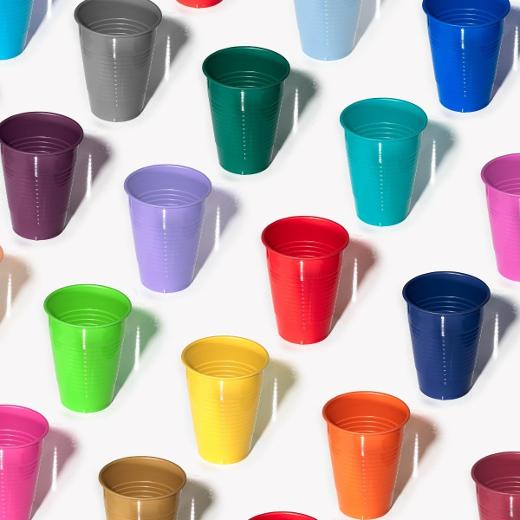 Main image of Solid Color Plastic Cups - 50 Ct.