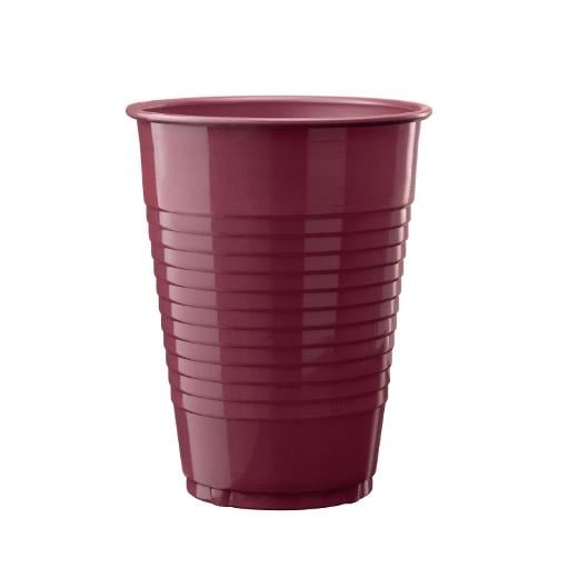 Main image of 12 Oz. Plastic Cups Burgundy - 600 Ct.