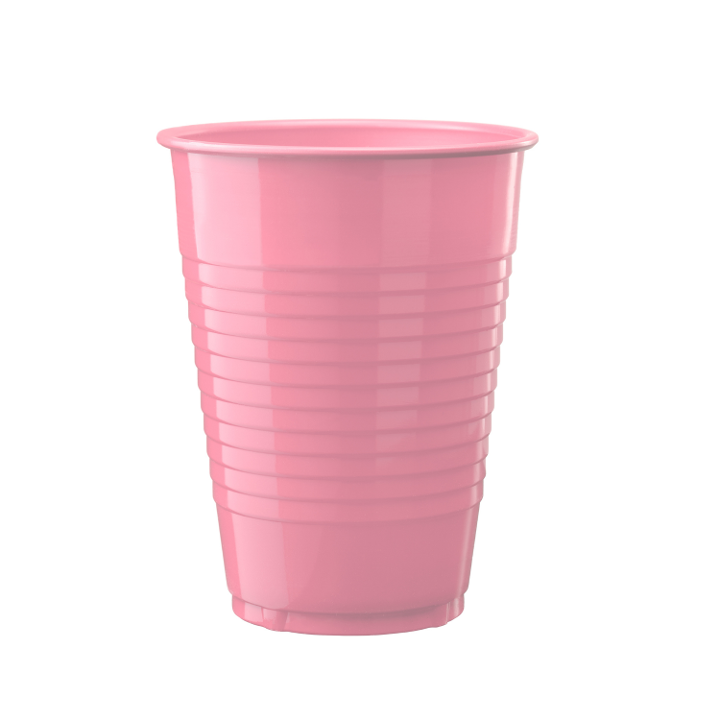 12 oz. Plastic Cups Pink - 600 ct.