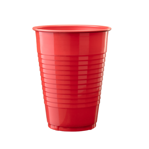 Main image of 12 Oz. Red Plastic Cups - 50 Ct.
