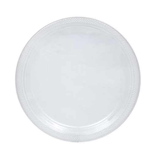 10 In. Clear Plastic Plates - 50 Ct.