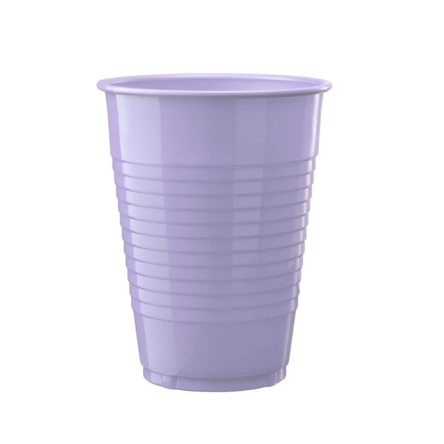 12 Oz. Lavender Plastic Cups - 16 Ct.