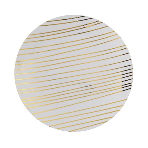 Main image of 8 In. Glam Design Plastic Plates - 10 Ct.