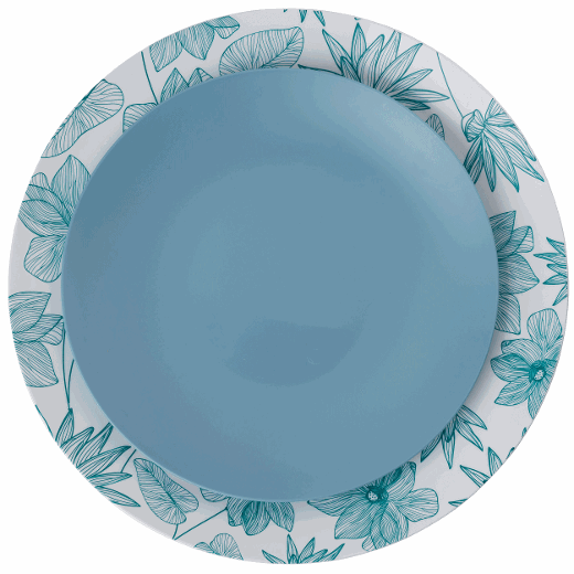 Alternate image of 10 In. Bella Design Plastic Plates - 10 Ct.