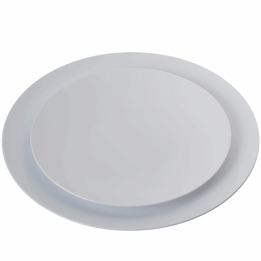 Alternate image of 10 In. Trend White Plastic Plates - 10 Ct.