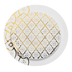 10 inch. Moroccan Design Plastic Plates - 10 Ct.