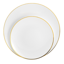 8" Classic Gold Design Plates - 10 ct.