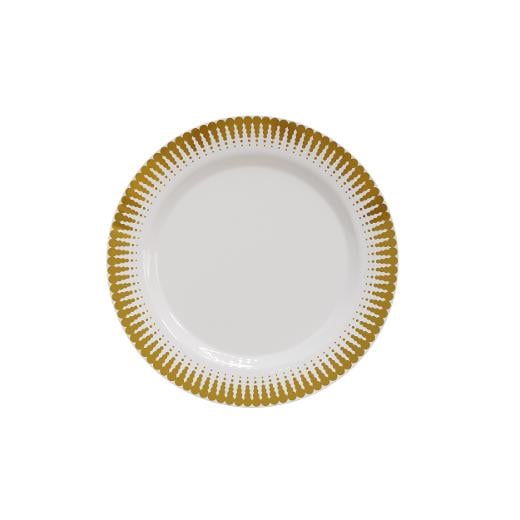 Alternate image of 7.5 In. Gold Radial Design Plates - 10 Ct.