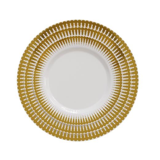 Main image of 7.5 In. Gold Radial Design Plates - 10 Ct.