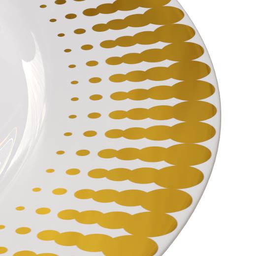 Alternate image of 9 In. Gold Radial Design Plates - 10 Ct.