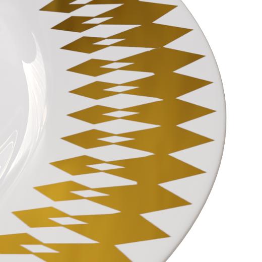 Alternate image of 9 In. Gold Brilliance Design Plates - 10 Ct.