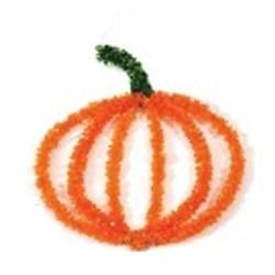 Pumpkin Tinsel Decoration