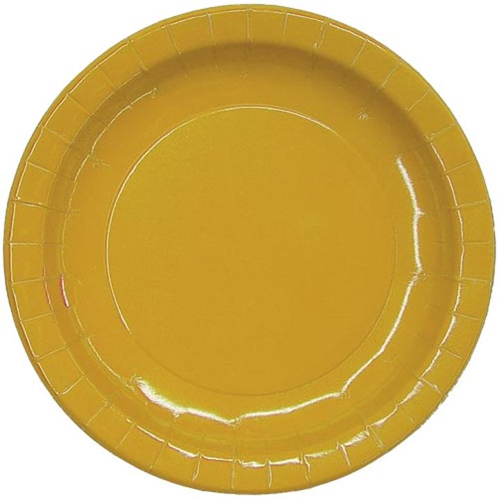 CLEARANCE - 9in. Yellow Paper Plates (8)