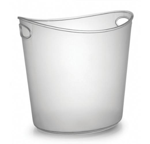 1 Gallon Clear Plastic Oval Ice Bucket