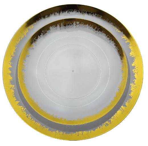 Main image of Disposable Gold Scratched Dinnerware