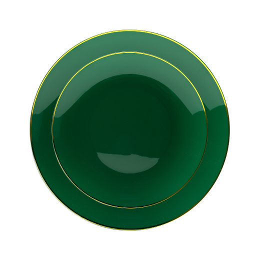 Main image of Disposable Green Classic Dinnerware Set