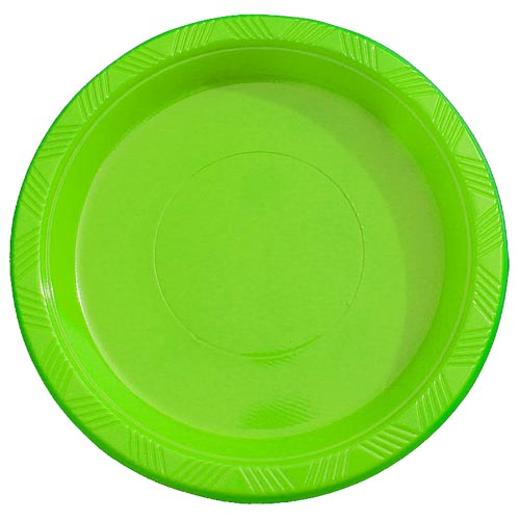Main image of 7in. Lime Green Plastic Plates (15)