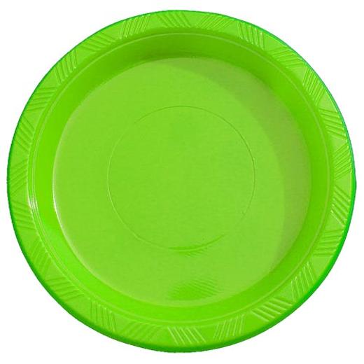 Alternate image of 7in. Lime Green Plastic Plates (15)