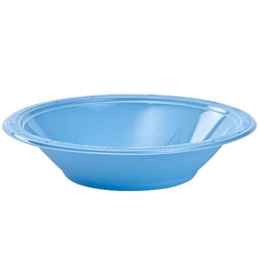 12 Oz. Sky Blue Plastic Bowls - 12 Ct.