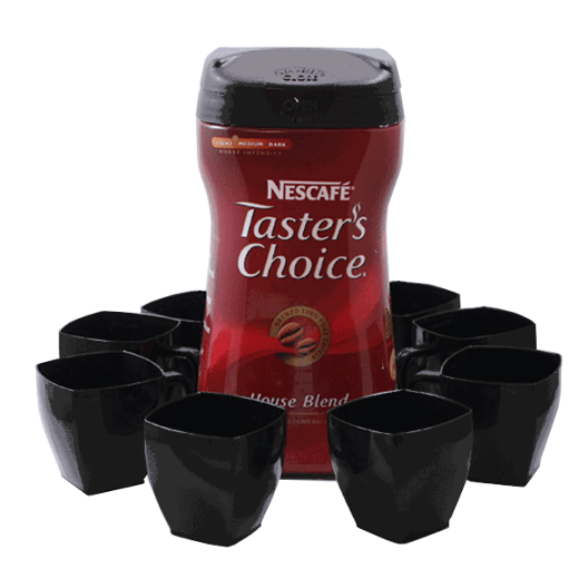 Alternate image of Black Mini Espresso Mugs W/ Handle - 8 Ct.