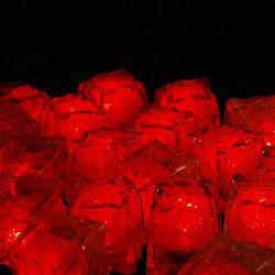 LED Light up Ice Cubes-Red (12)