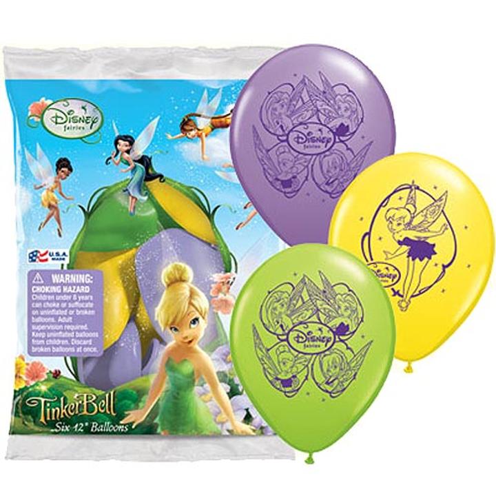 Disney Tinker Bell 12in. Latex Balloons (6)