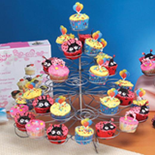 Main image of Silver 5 Tier Cupcake Stand