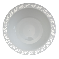 White/Silver Splash Design Plates