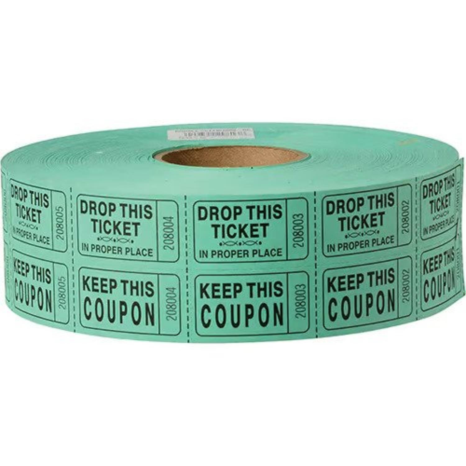 Double Ticket Green - 2000 Tickets