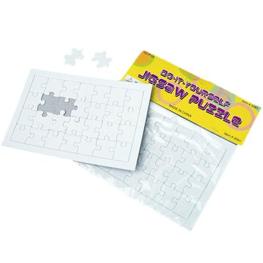 Main image of Blank Jigsaw Puzzles - 12 Ct.