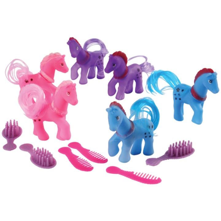 Pony With Comb - 6 Sets