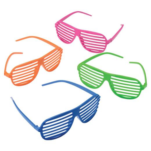 Main image of Neon Toy Shutter Shades - 12 Ct.