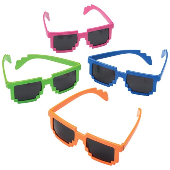 Neon Robot Glasses - 12 Ct.