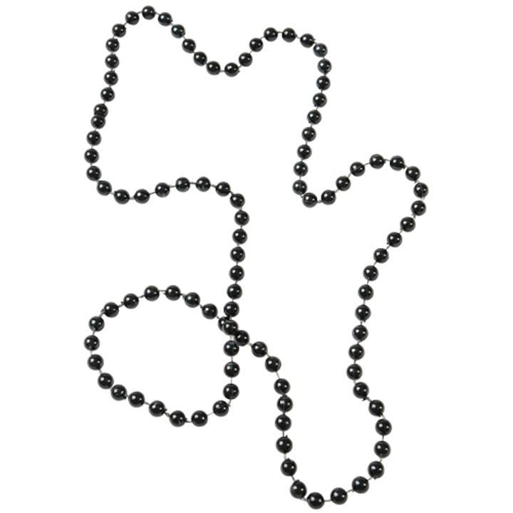Black Metallic Bead Necklaces - 12 Ct.