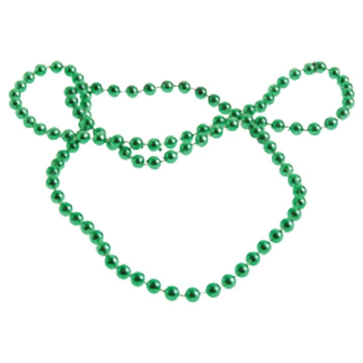 Green Metallic Bead Necklaces - 12 Ct.