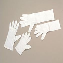 Elbow Length White Gloves - 2 Ct.